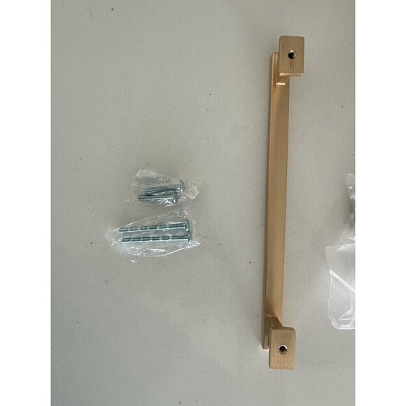 Alzassbg Brushed Brass Cabinet Pulls, 7-1/2 Inch Hole Centers cabinet drawer 8pc - Picture 7 of 15